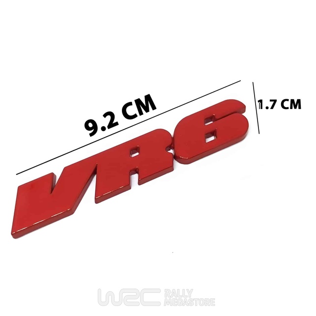 EMBLEME VR6 ROUGE AUTOCOLLANT POUR VOLKSWAGEN GOLF